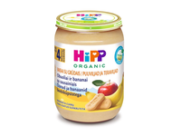 Ekologiški obuoliai ir bananai su sausainiais HIPP BIO, 190 g