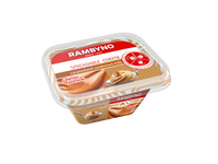 RAMBYNO lydytas tepamas sūrio produktas su karamelizuotu kondensuotu pienu, 35 %, 175 g