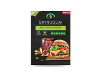 Kiaulienos ir jautienos burgerių paplotėliai GRYNUOLIAI, 220 g
