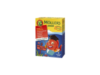 Maisto papildas MOLLER'S JUNIOR  (braškių ir aviečių skonio), 45 vnt.