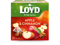 Vaisinė arbata LOYD, obuolių ir cinamono skonio, 20 x 2,5g