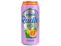 Nealkoholinis alaus kokteilis UTENOS Radler, Guava, 0% 0,5 l, skardinė