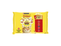 Konservuotas kačių ėdalas FRISKIES su jautiena, 4 x 85 g, 340 g
