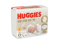 Sauskelnės ankstukams HUGGIES EXTRA CARE 0, iki 3,5 kg, 25 vnt.