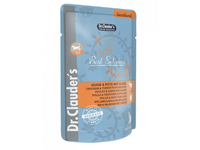 Šlapias ėdalas katėms DR. CLAUDER'S, sterilizuotoms, su vištiena, antiena, jūros dumbliais, 85 g