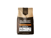 Juodas šokoladas BLANXART, Gracia 62 %, 1 kg