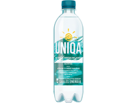 Gazuotas natūralus mineralinis vanduo UNIQA, 500 ml