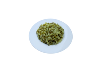 Marinuoti agurkai, kubeliais su cukrumi, 6x6x6 mm,10,7 kg / 6 kg