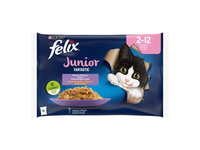 Kačių ėdalas FELIX JUNIOR su vištiena, 4x85 g