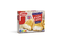 Šaldyti atlantinių menkių kepsneliai, FINDUS, Fish & Chips, 400 g