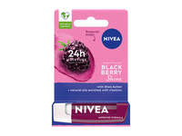 NIVEA BLACKBERRY SHINE puoselėjamasis lūpų balzamas 