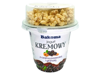 Jogurtas su juod. serb., granola BAKOMA, 230g