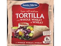 Tortilijos SANTA MARIA, su visų grūdo dalių miltais 8" (8 vnt.) 320g