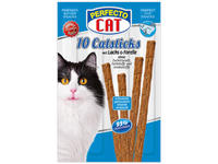 Lazdelės katėms, Perfecto cat, su lašiša ir upėtakiu, 10 vnt, 50 g