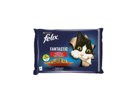 Konservuotas kačių ėdalas FELIX Fantastic su padažu, 4x85 g