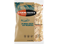 Šaldytos stambios bulvių skiltelės FARM FRITES, su odele, 2kg