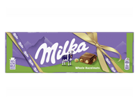 Pieninis šokoladas MILKA su neskaldytais lazdynų riešutais, 250 g