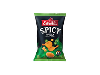 Bulvių traškučiai ESTRELLA SPICY, sūrio, Chalapos papr. sk., 115 g