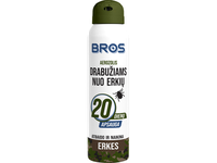 Aerozolis drabužiams nuo erkių BROS, 90ml