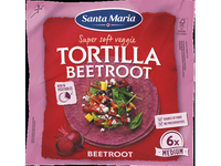 Kvietinės tortilijos SANTA MARIA, su burokėliais (6 vnt. 20cm), 240 g