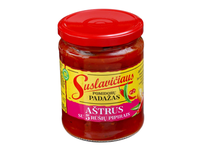 Aštrus SUSLAVIČIAUS pomidorų padažas su 5 rūšių pipirais, 500 g