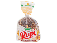 Šviesi duona su visų grūdo dalių miltais RUPI, 600 g, raikyta