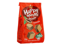 Vafliai su kakavos įdaru HAPPY, 100 g