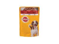 Šunų ėdalas PEDIGREE, su jautiena, maišeliuose, 100 g