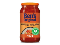 Saldžiarūgštis pomidorų padažas BEN'S ORIGINAL su ananasais, 450g