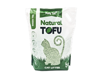 Tofu kraikas PUFFY TAIL,  su žaliosios arbatos ekstraktu, 1,5 mm granulės, 5 kg