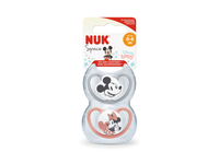 Silikoninis čiulptukas NUK SPACE MICKEY NR. 1, 0-6 mėn., 2 vnt.