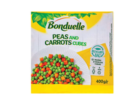 Konservuoti žalieji žirneliai BONDUELLE su morkomis, 400 g