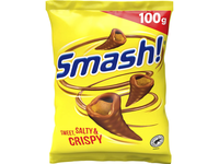 Pienin šokolado užkandukai SMASH, 100 g