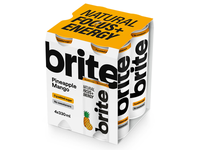Energ. gėr. BRITE PINEAPPLE MANGO, 4 x 330 ml