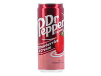 Gazuotas gaivusis gėrimas DR.PEPPER Strawberry & Cream , 330 ml 