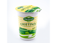 Grietinės ir augalinių riebalų mišinys VARĖNOS, 30%, 360g