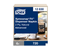 Natūralios servetėlės,TORK Xpressnap Fit dozatoriui N14, 720 vnt, 12830