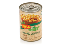 Ekologiški perdirbti avinžirniai BILLA BIO ORGANIC CHICKPEAS, 425 ml