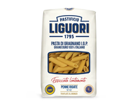 LIGUORI kietagrūdžiai itališki makaronai Penne rigate (vamzdeliai), 500 g