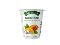 Ekologiškas jogurtas su mangais DOBILAS, 3,1 % rieb., 300 g