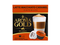 Kavos kapsulės AROMA GOLD LATTE MACCHIATO CARAMEL, 180 g