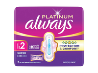 Higieniniai paketai ALWAYS PLATINUM LONG WING, 7vnt.