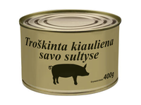 Troškinta kiauliena WERNER SIMON savo sultyse, 400 g