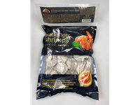 Šaldytos didžiosios tigrinės krevetės,nevirtos,lukštentos,valytos,26/30,25% glazūros,750g