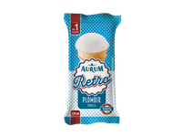 Vaniliniai valgomieji ledai AURUM RETRO, 70 g
