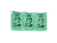Jūros dumblių užkandis su vasabi skonio prieskoniais WISH COME TRUE WASABI, 3x4 g