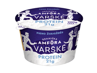 Liesa varškė GRAIKIŠKA AMFORA PROTEIN be laktozės,  0,9 % rieb., 200 g
