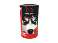 Konservuotas šunų ėdalas FINE DOG su jautiena, 1200 g