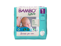 Sauskelnės BAMBO NATURE 1 (2-4 kg.), 22 vnt.