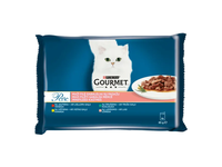 GOURMET PERLE visavertis šlapiasis ėdalas suaugusioms katėms įvairių skonių 4x85g